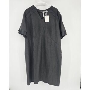 Delta Air Lines Uniform Dress Charcoal Grey Short Sleeve Crew Uniform 20W NWT